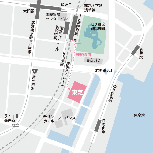 本社事務所（浜松町）の地図